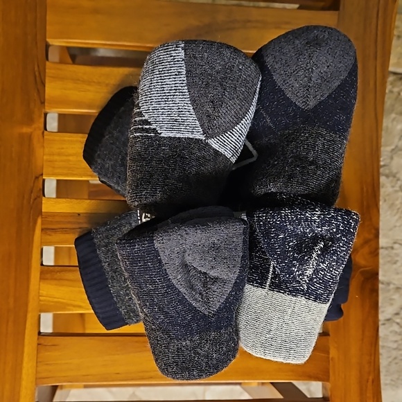 NWT 4-Pack Men's Multi-color Merino Wool Blend Cushioned Socks with Arch Support - Picture 13 of 13